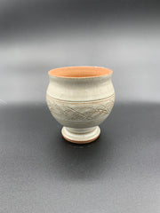 Unglazed wine cup.